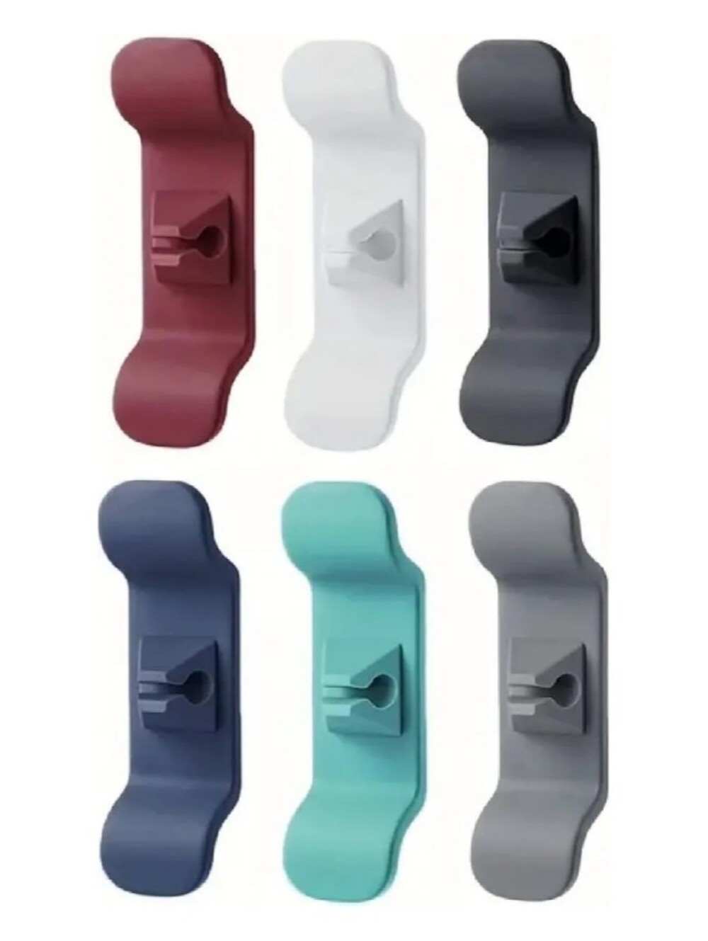 NWT Set of 6 SEDLAV Cable Management Cord Organizers Mixed Colors